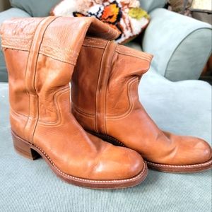 RARE Sendra Tan Leather Riding Boots Size 7.5